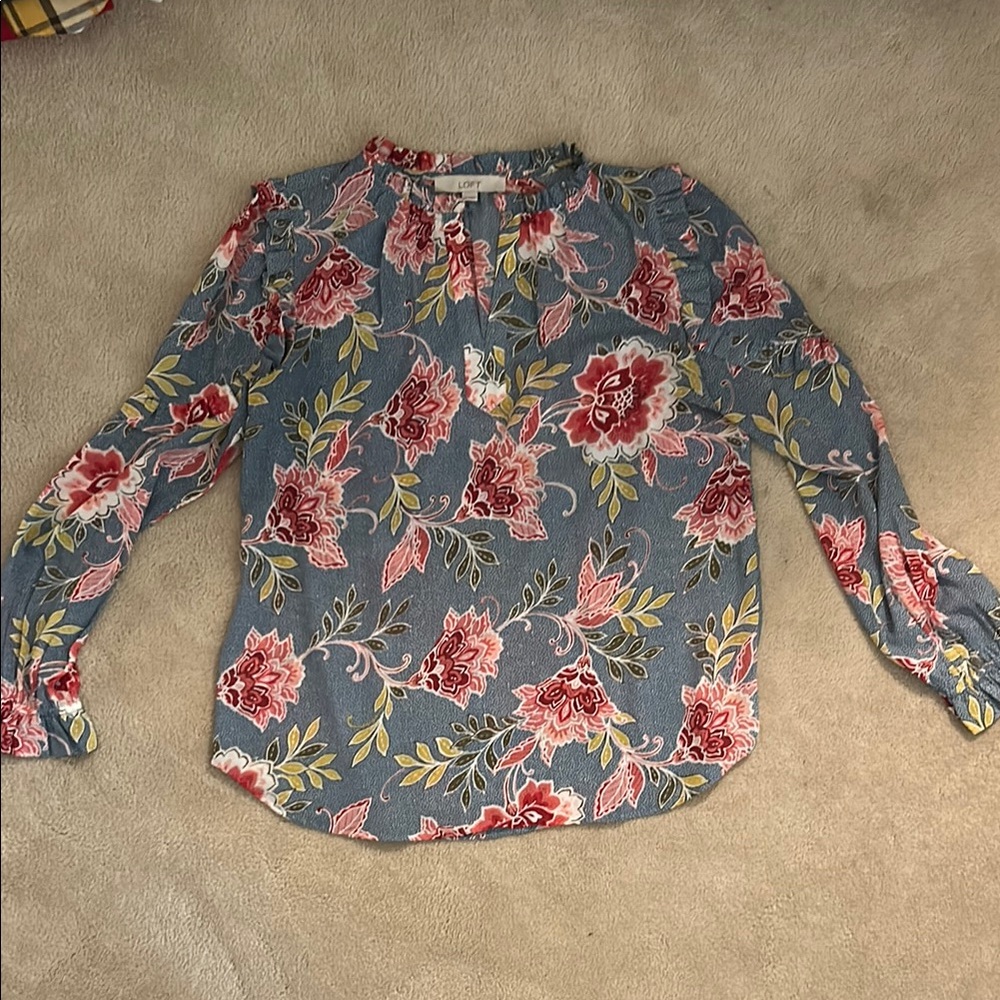 LOFT Ruffled Blouse